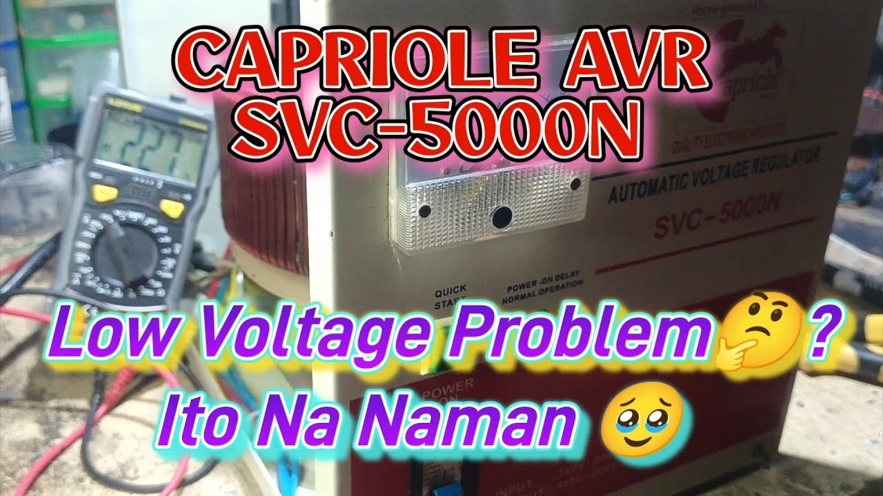 Capriole AVR SVC-5000N Panoorin!!!Low Voltage Problem? #share #avr #voltageprotector #repair