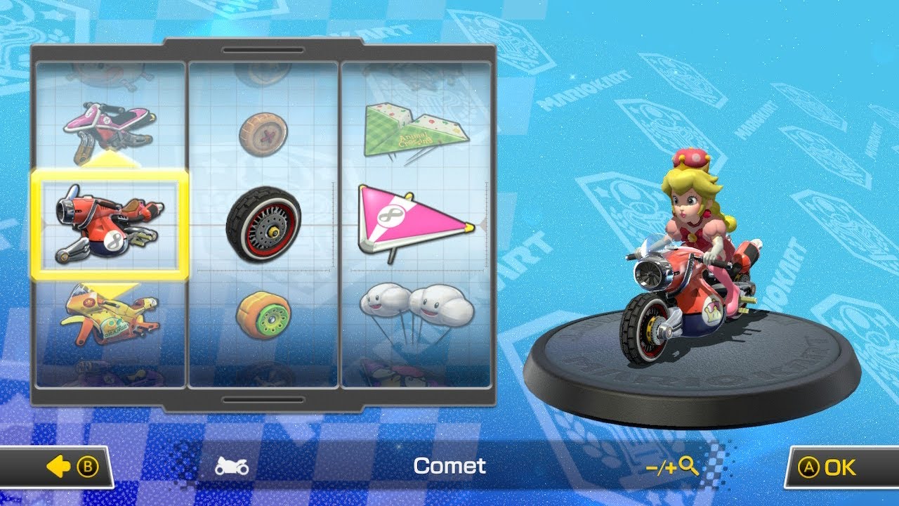Mario Kart 8 Deluxe Grand Prix Mirrored Propeller Cup Peachette gameplay