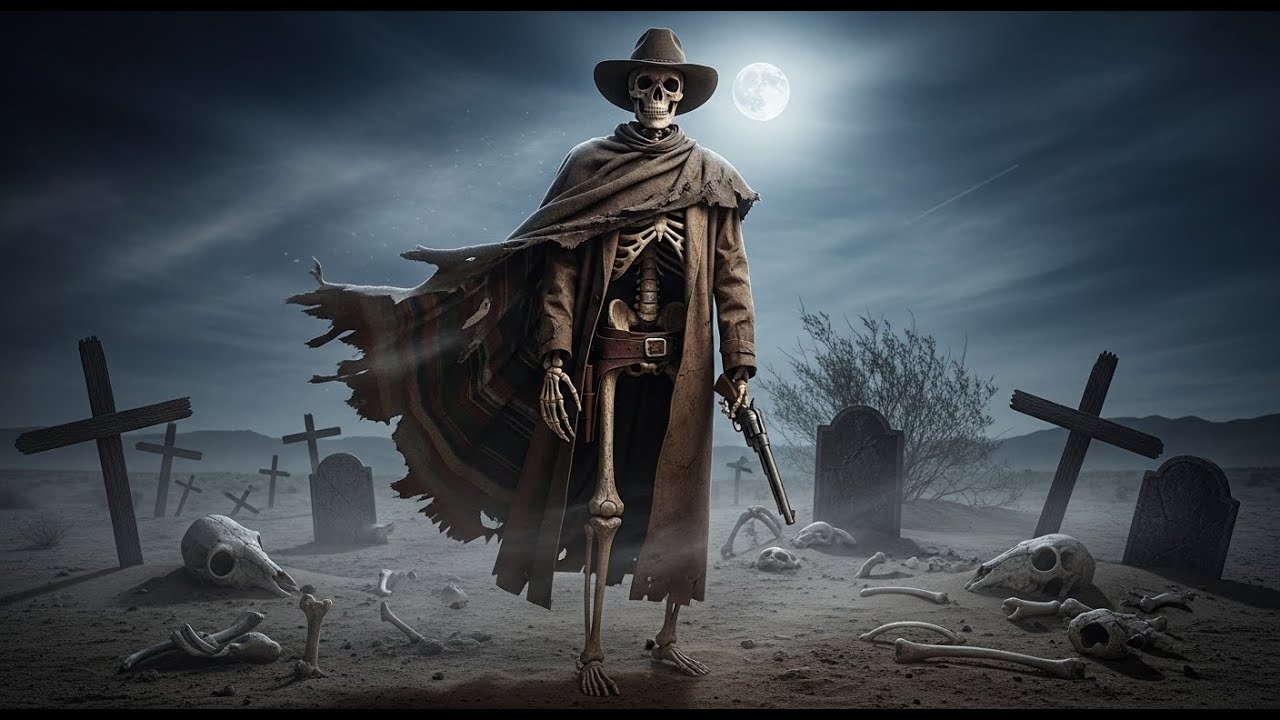 Dark Country Gothic – Skull Cowboy Mix 4K