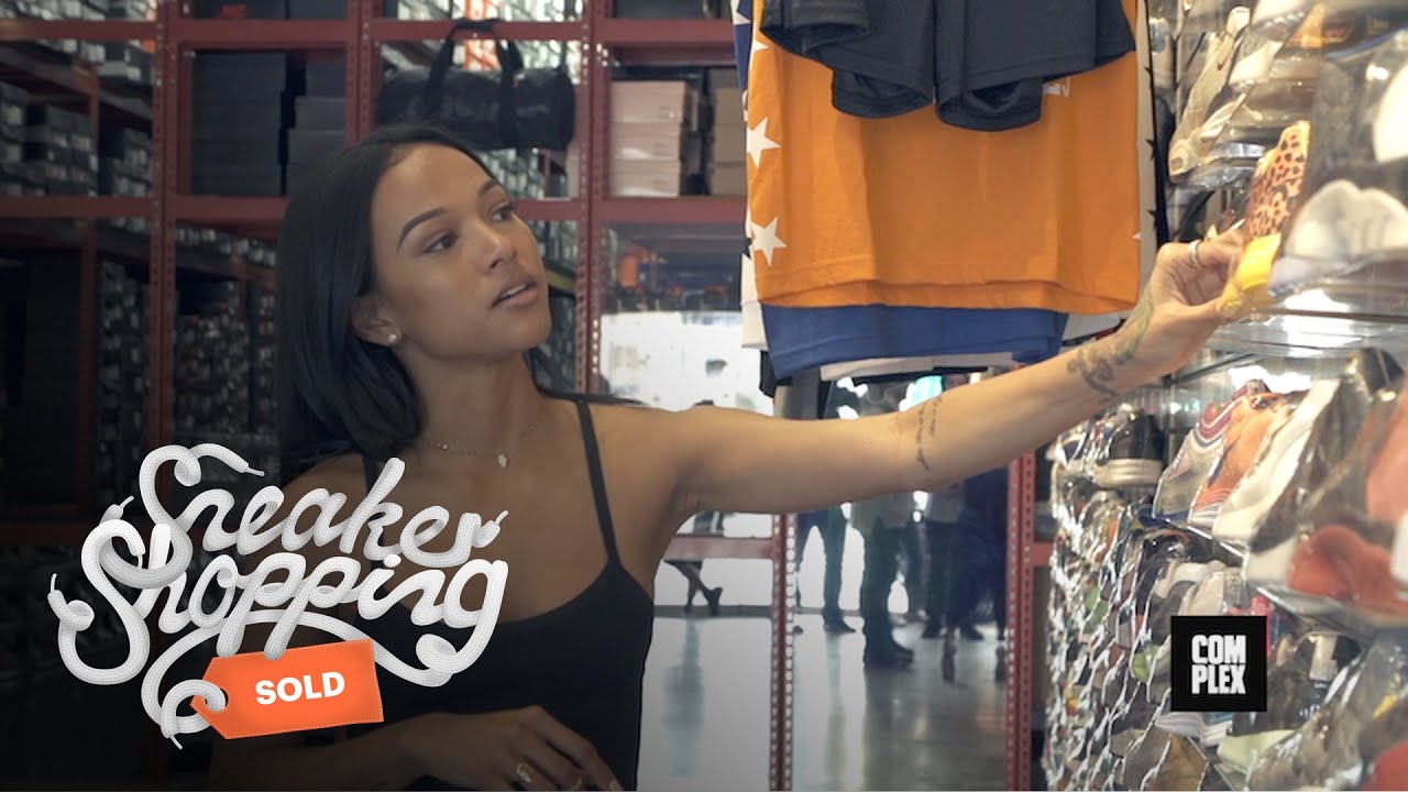 Karrueche Tran Goes Sneaker Shopping with Complex