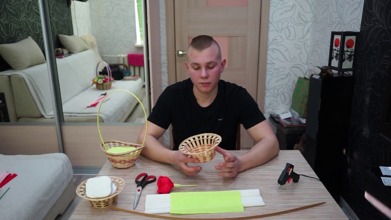 Делаем корзинку для цветов