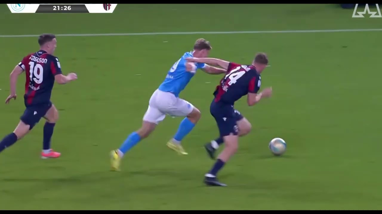 Napoli.3-4-3 CF ⑲ ホイルンド vs Bologna（前半）