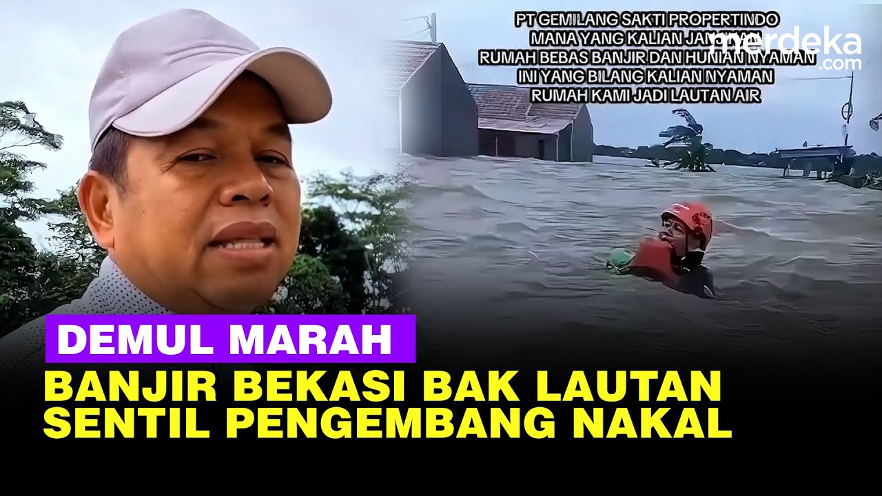Demul Emosi Banjir Perumahan Green Lavender Bak Lautan, Sentil Pengembang Nakal