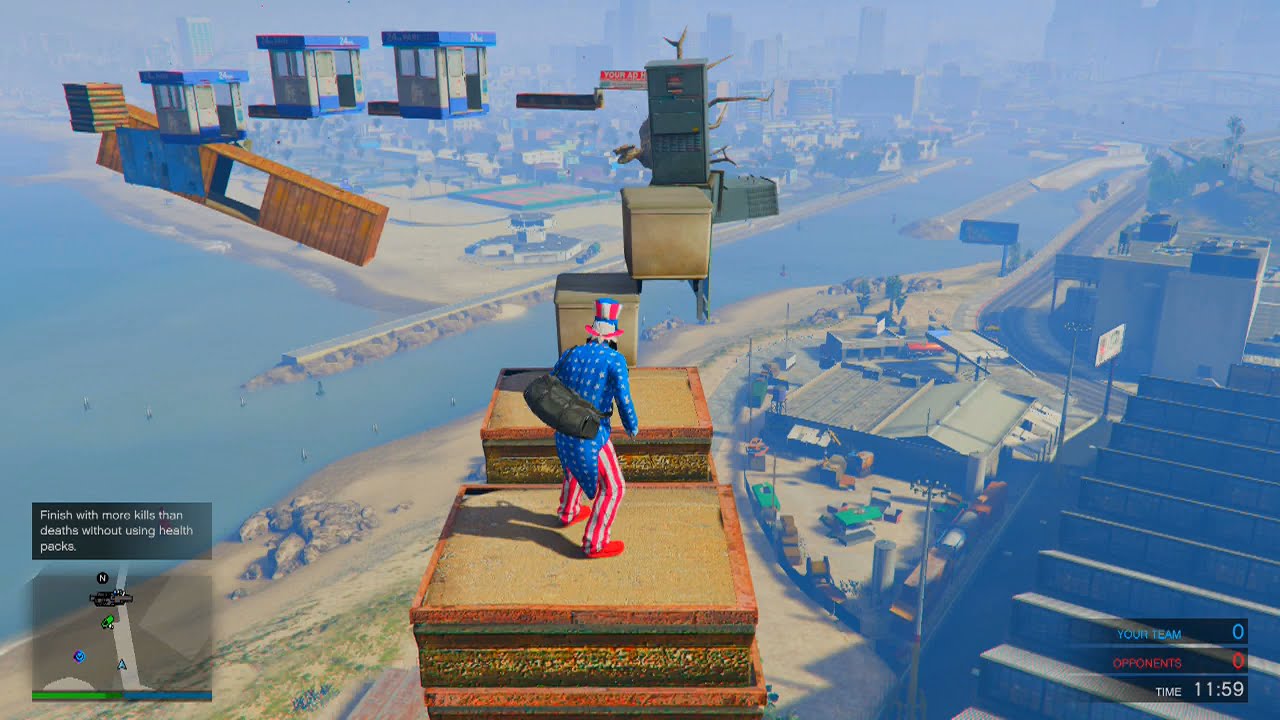 GTA 5 - Parkour Deathmatch - INTENSE PARKOUR
