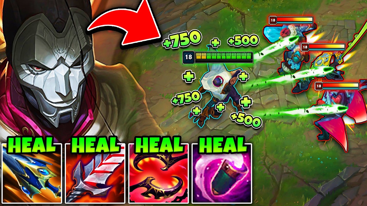 Jhin but every bullet heals me to full hp and it's actually broken (SUPER HEALING JHIN)