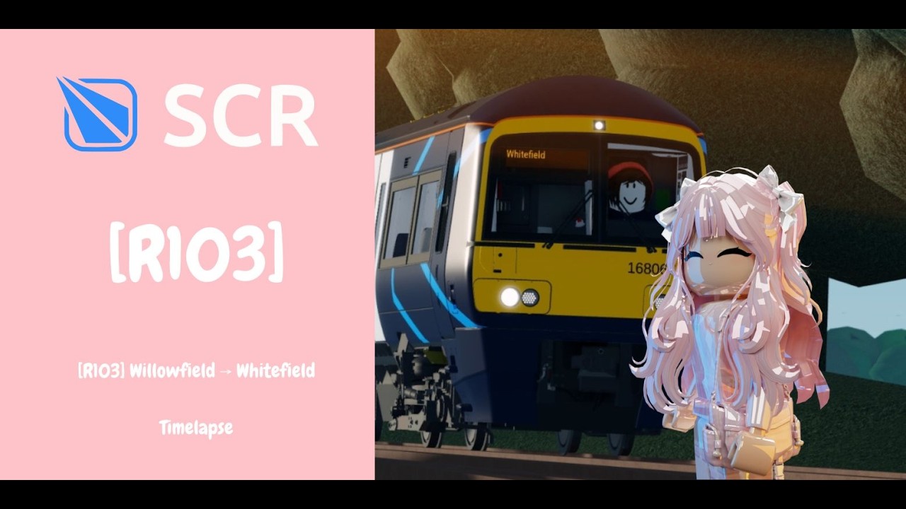 [R103] SCR Timelapse Driving a New Mesh train Turbostar from Willowfield ⟶ Whitefield