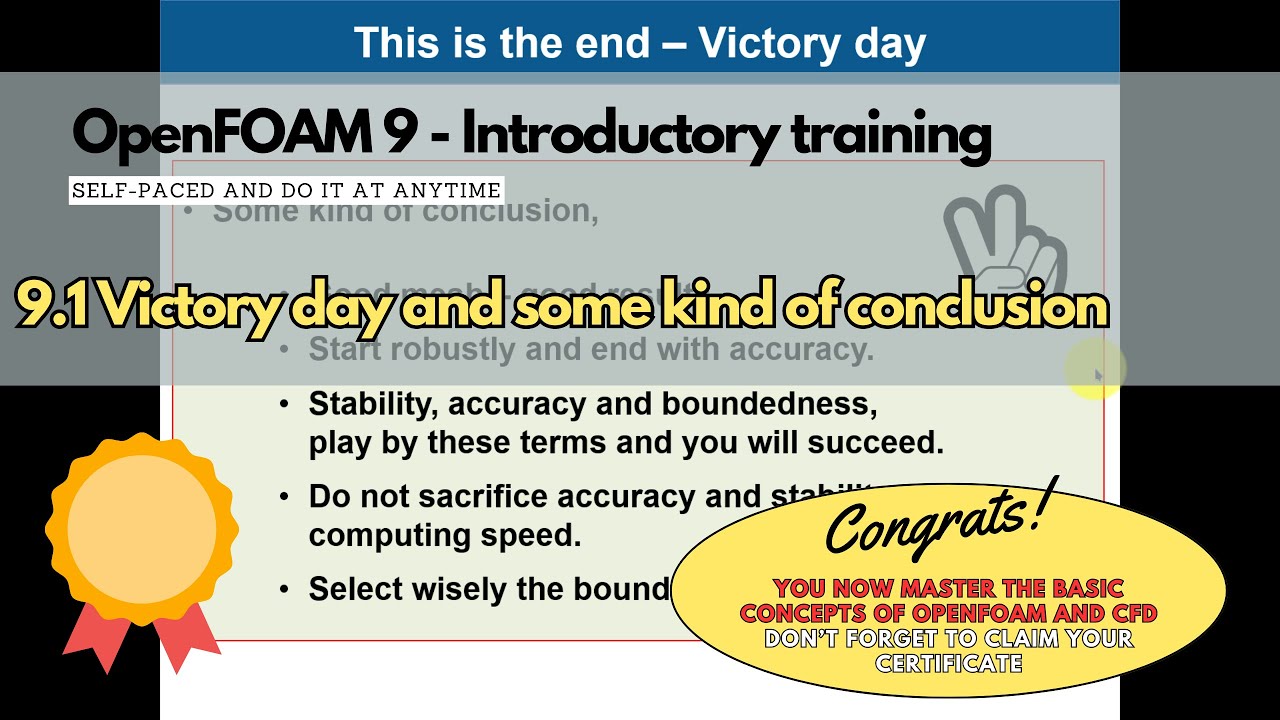 9.1 Module 9 | Victory day #openfoamtraining
