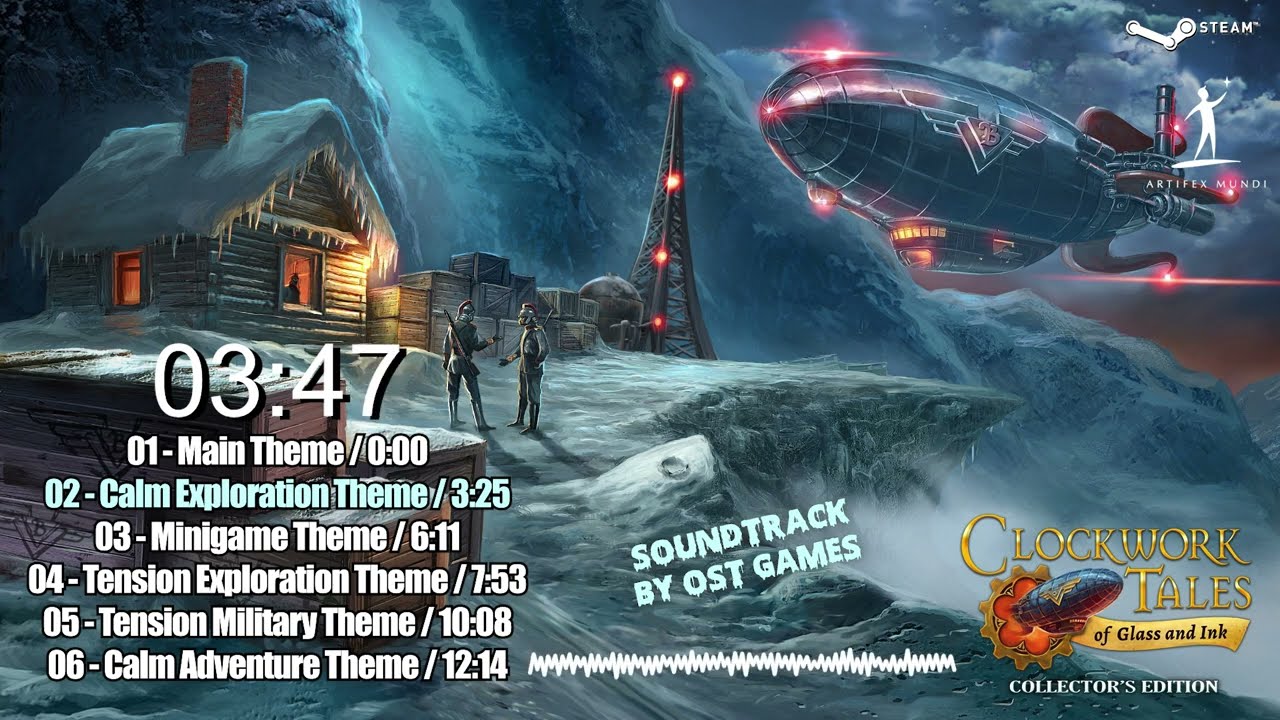 Clockwork Tales: Of Glass and Ink OST | 2013 | PC - complete soundtrack in one video