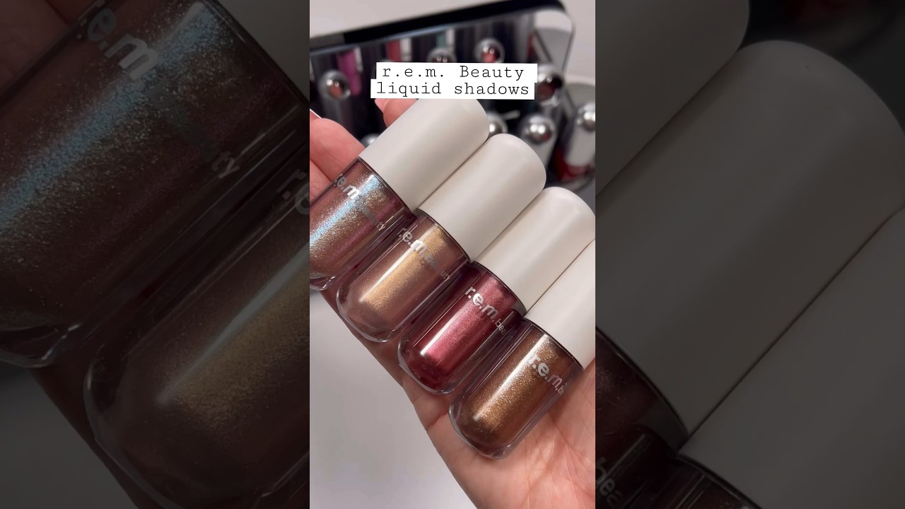 Ariana Grande r.e.m. beauty liquid eye shadows #shortsviral #rembeauty