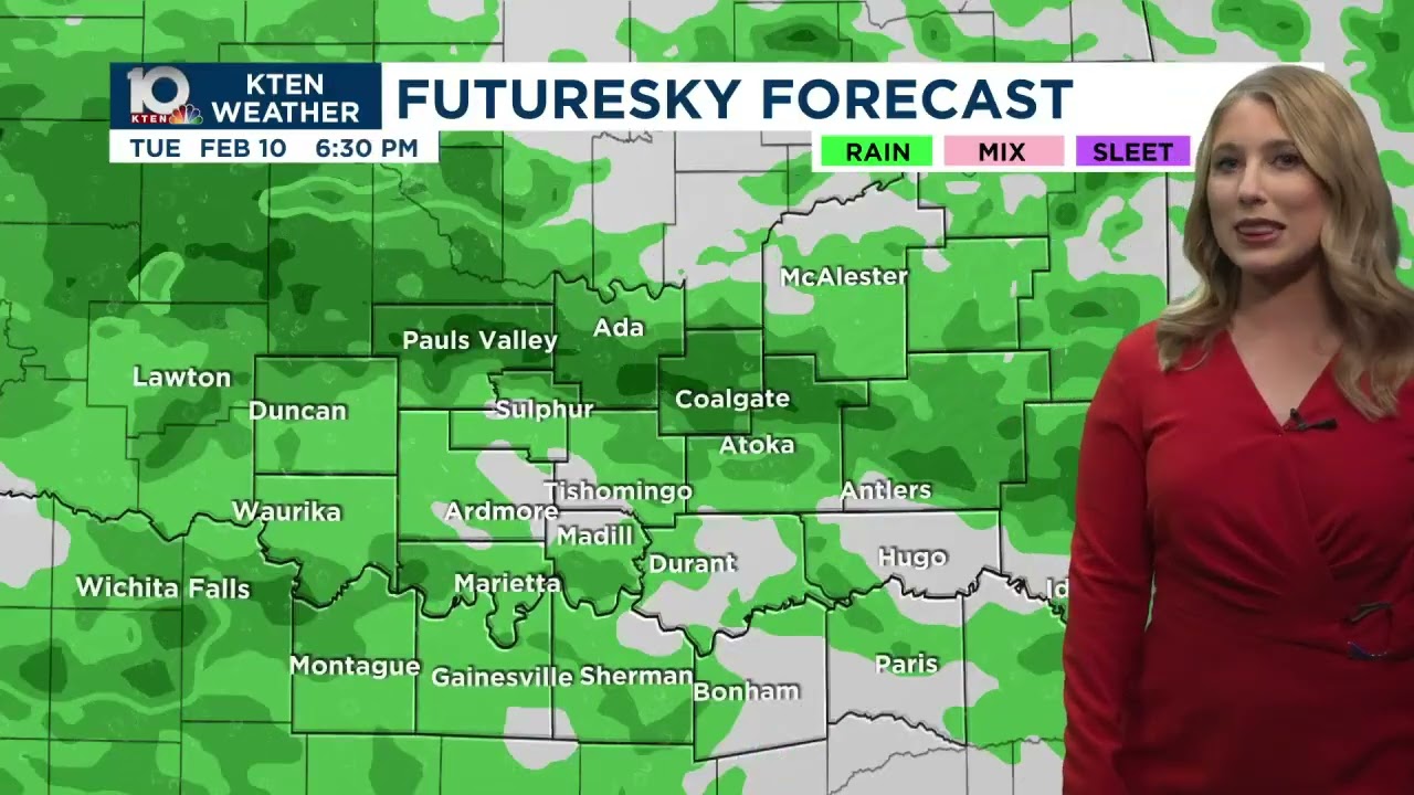 Rain chances return Tuesday - February 8, 2026