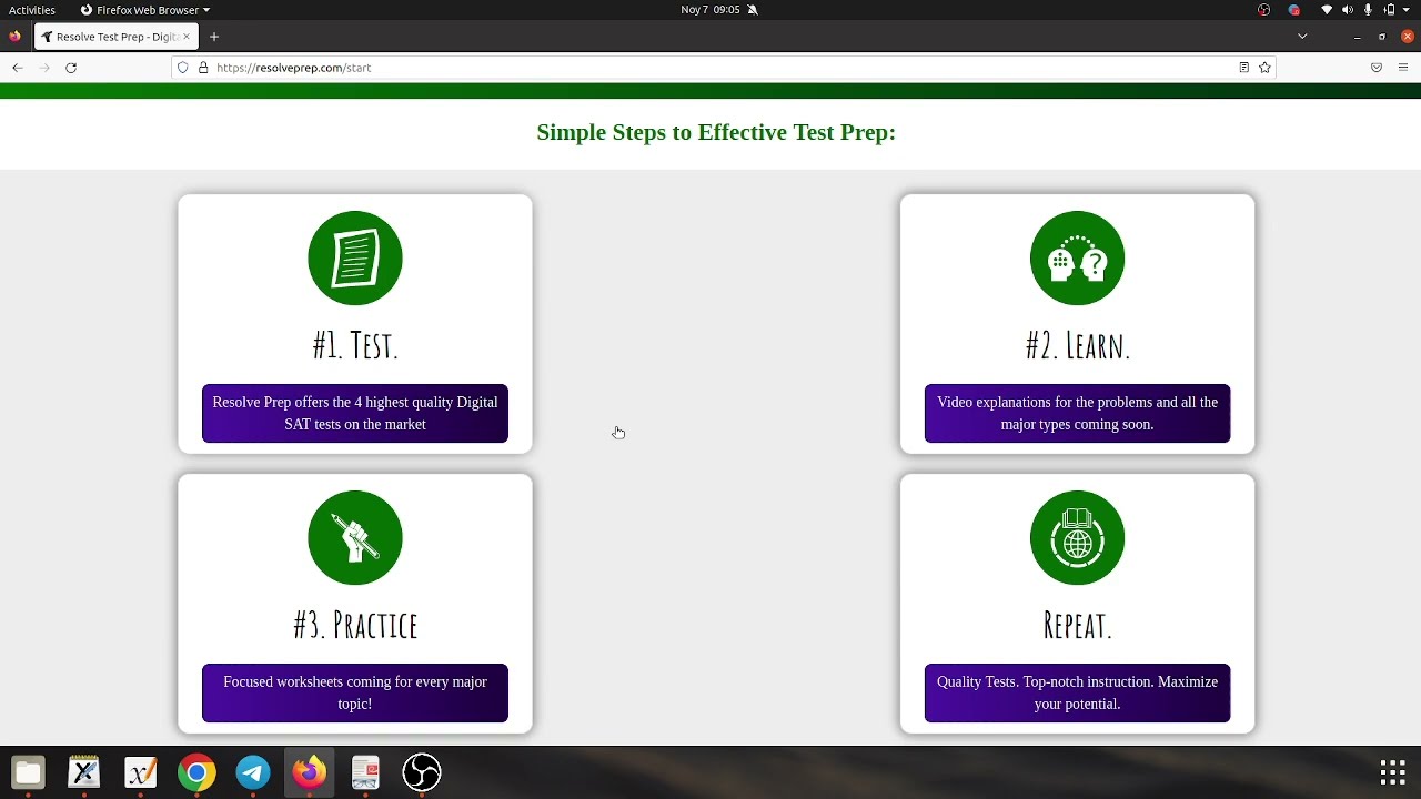 SAT Digital Mock Test yechish