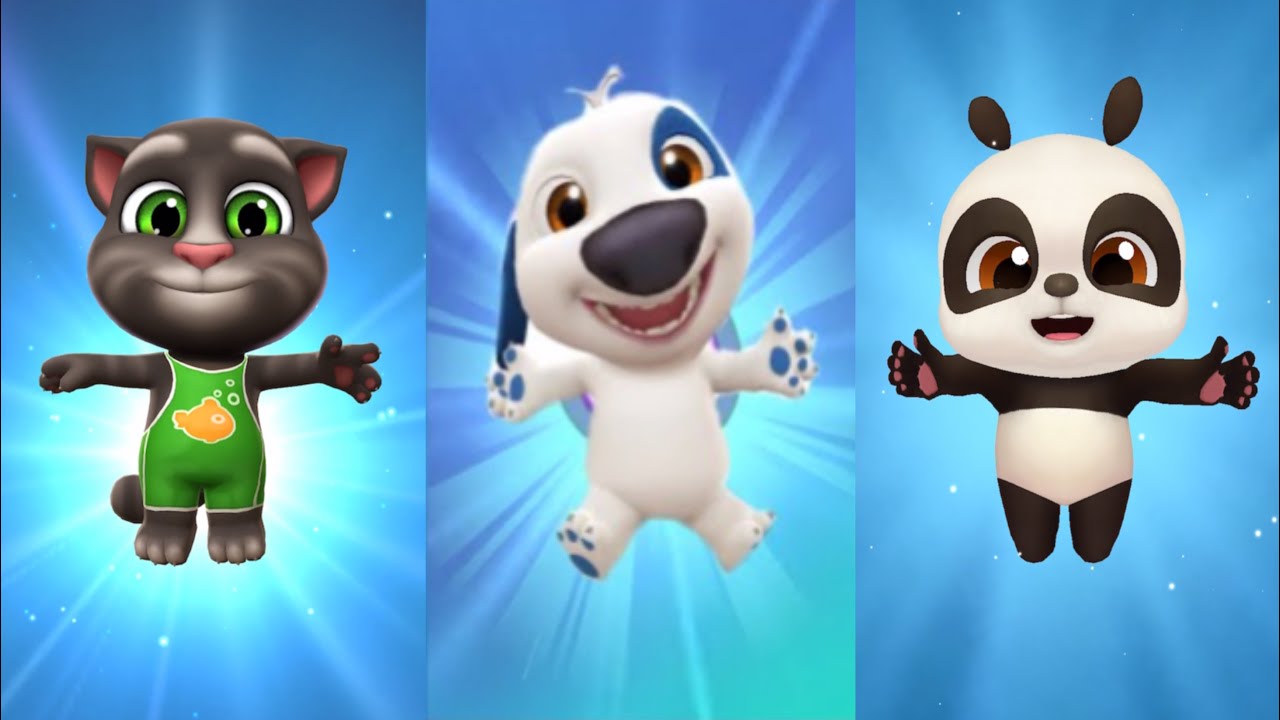 Happy Birthday My Talking Tom 2 Vs My Talking Hank 2 Vs My Talking Baby Panda 2 | Level 15