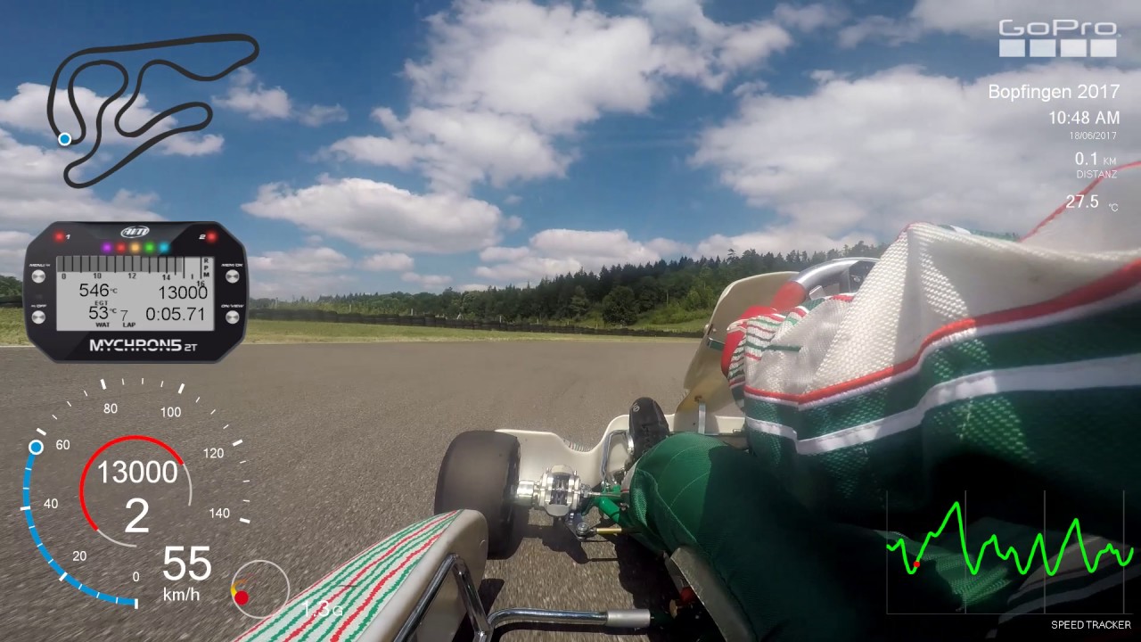 Gavin - Tonykart - Vortex RKZ - 2.Lauf - Bopfingen - 18.06.2017 - Telemetry