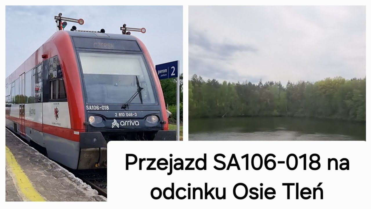 Przejazd SA106-018 na odcinku Osie Tleń SA106-018 Crossing on the Osie Tleń