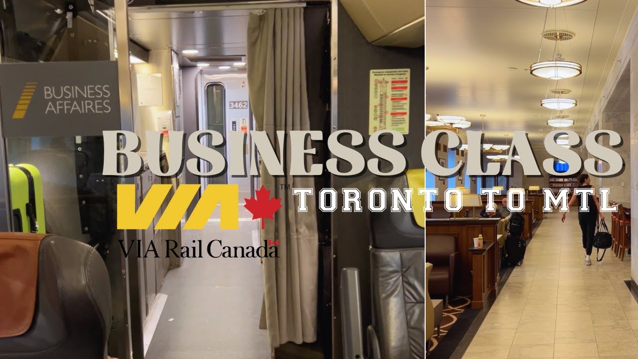 Inside VIA Rail’s Toronto Lounge and Business Class to Montreal!