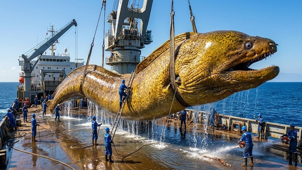 Monster Moray Eel Hunt — Fishermen Face a Giant Deep Sea Predator!