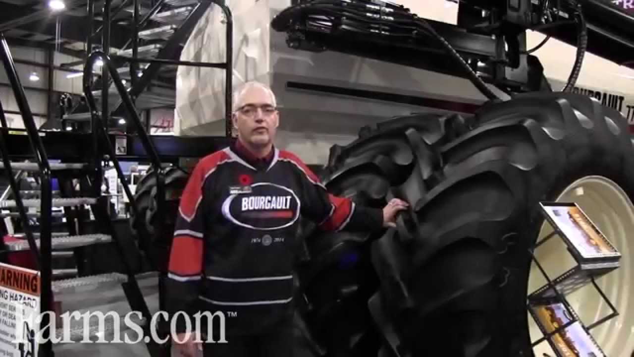 The Bourgault 7700 Air Seeder With Huge Capacity Tanks.