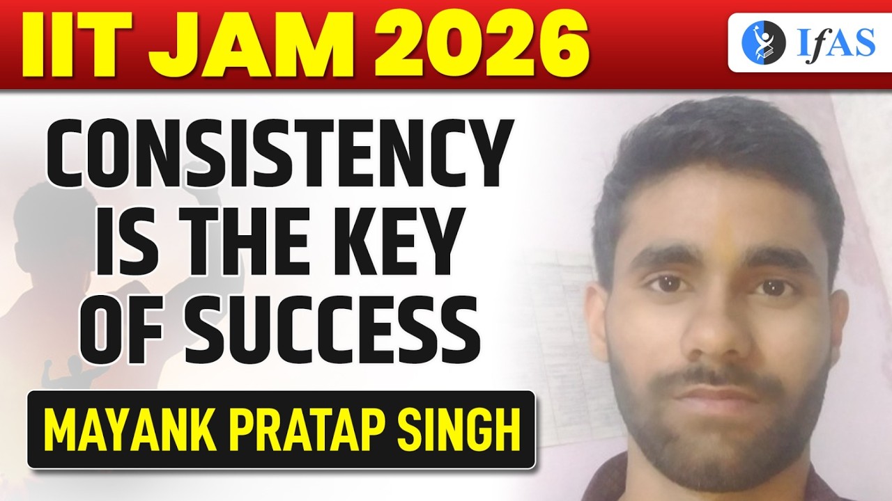 IIT JAM Maths Topper Interview 2026 | Mayank Strategy & AIR Journey | IFAS