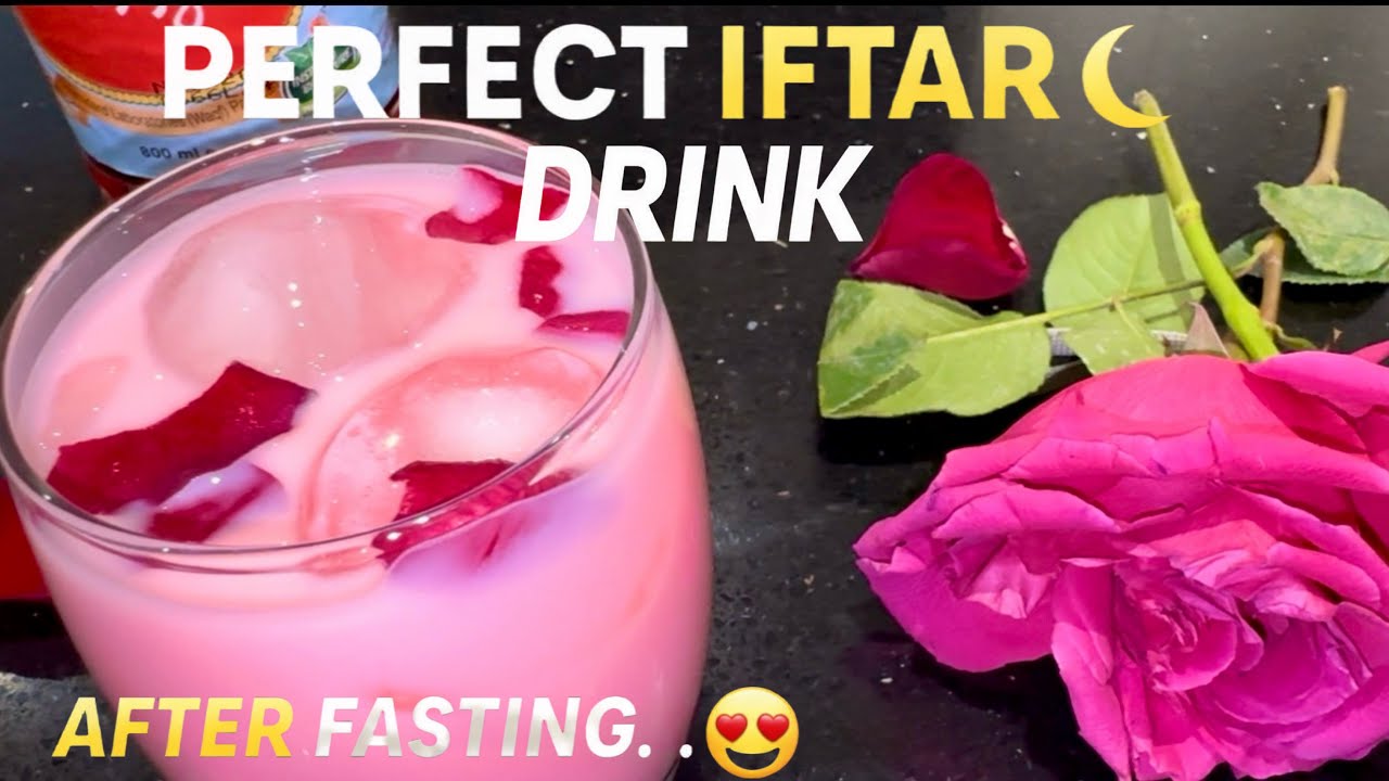 After Fasting All Day… This Hits Different! 🌙 Rooh Afza Milkshake in 2 Minutes 