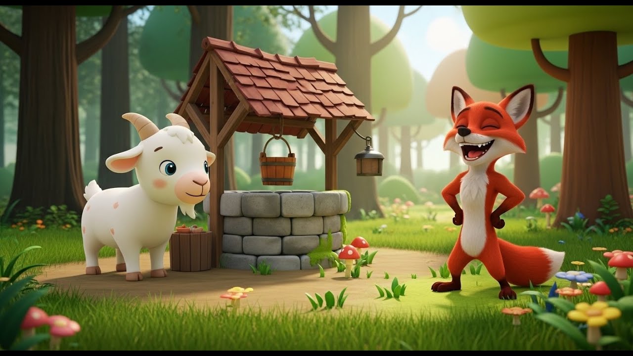 চালাক শিয়াল ও বোকা ছাগল 🦊🐐  Islamic Moral Story