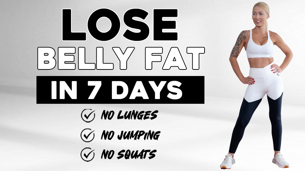 FLAT STOMACH FAST Belly Fat Burn 20 min Standing Abs Workout  No Jumping,No Squats,No Lunges