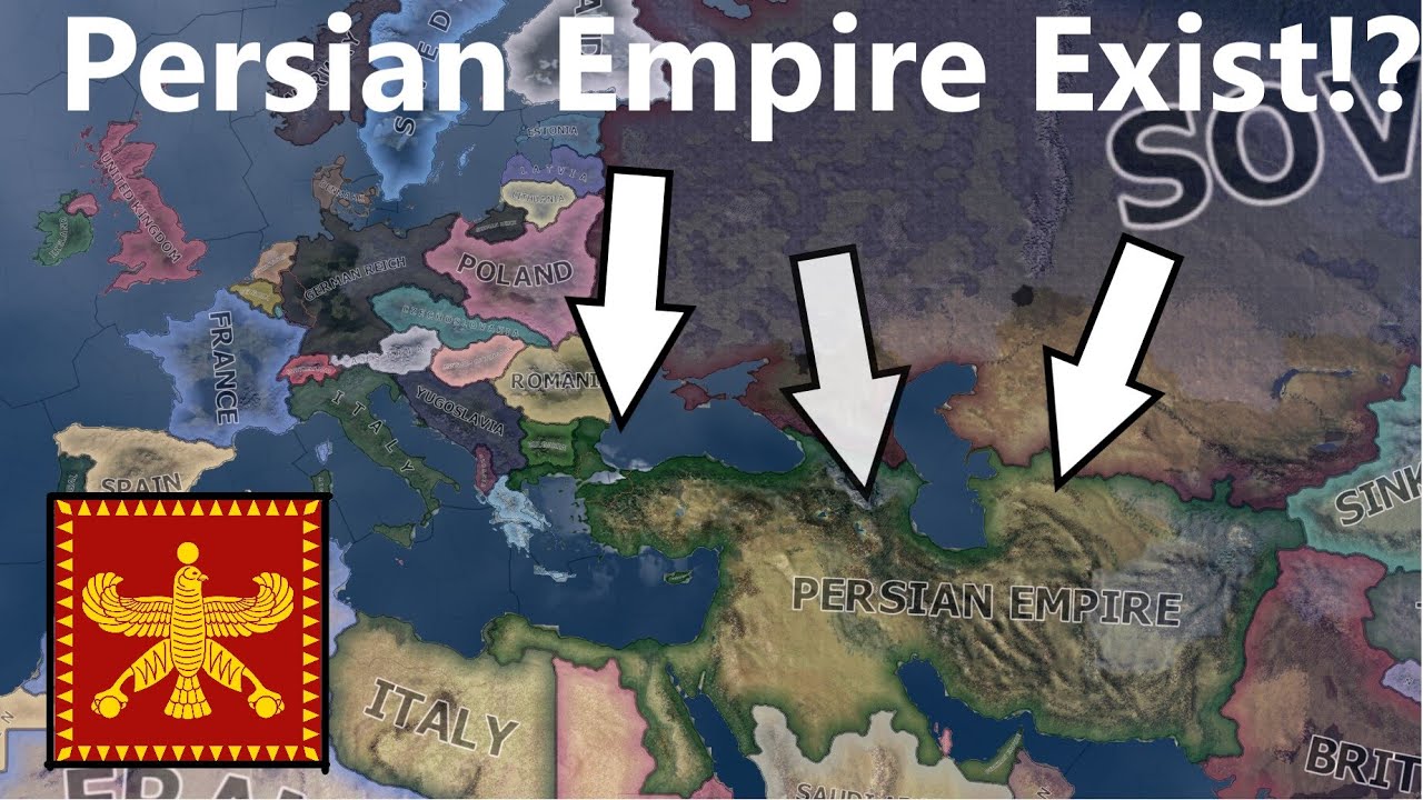 What If The Persian Empire Exists In 1936?! Hoi4 Timelapse