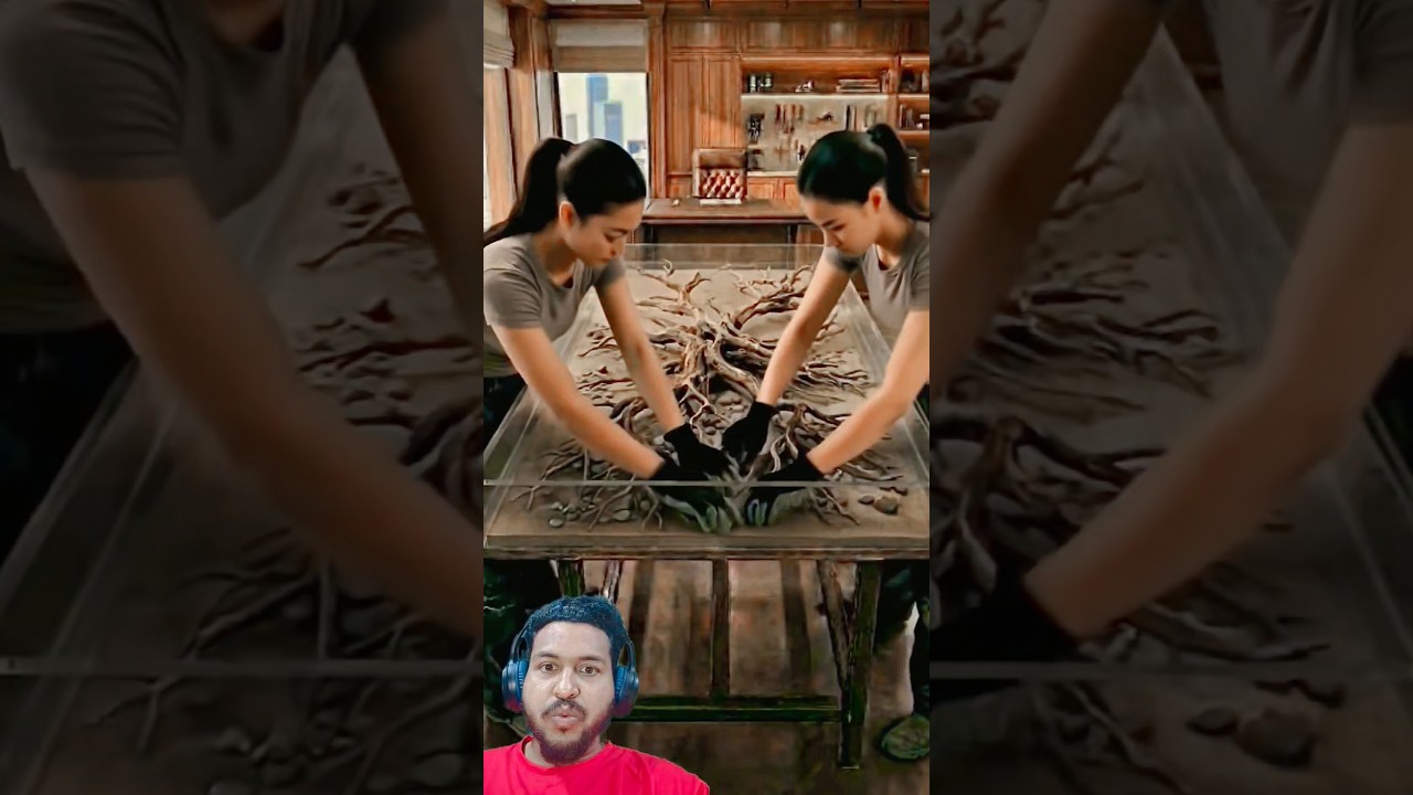 HOW TO MAKE SEA BEACH DINING TABLE😱EPOXY WORK#epoxy #diningtable #sea #kitchen #viral #creativeideas