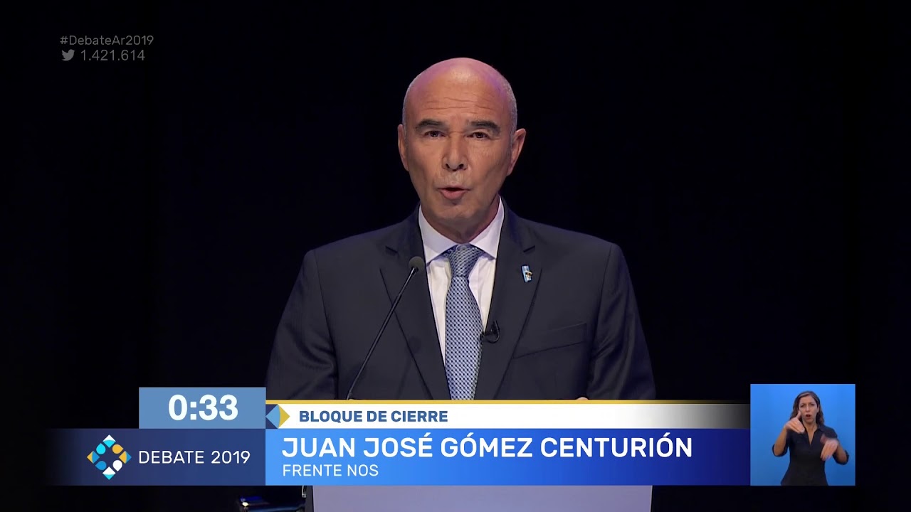 &Uacute;ltimo Minuto de Juan Jos&eacute; G&oacute;mez Centuri&oacute;n en el segundo debate presidencial