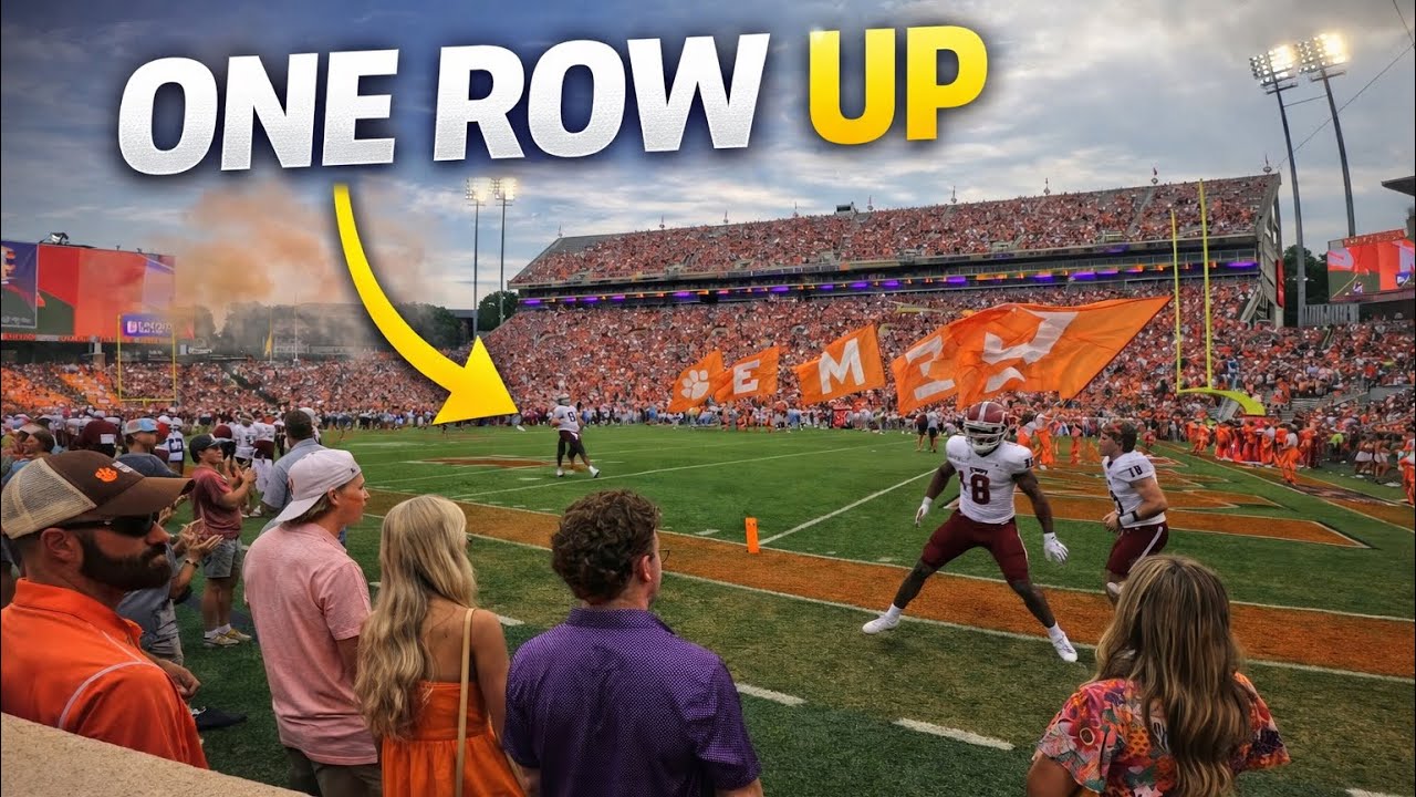 ✅ What a Clemson Football Game Is Really Like | One Row From the Field