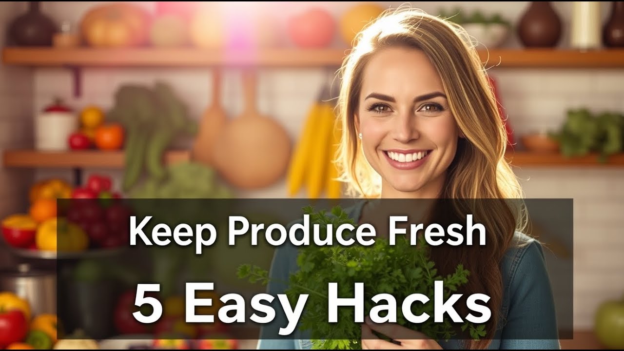 ✅ How to Keep Produce Fresh Longer | 5 Easy Hacks to Keep Produce Fresh & Crispy for Weeks!