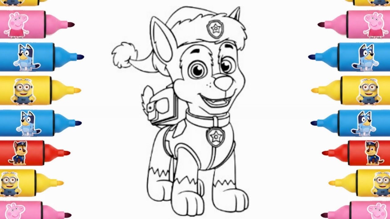 Paw Patrol kids coloring and drawing fun 🖍️🐾