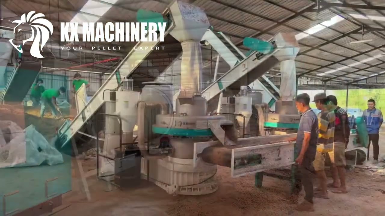 Biomass Wood Pellet Plant High Capacity Wood Pellet Production Line#pelletmachine #pelletplant
