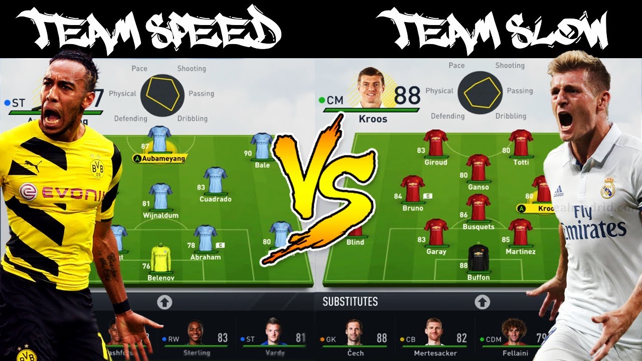 FASTEST TEAM ⚡ VS SLOWEST TEAM 🐢!  �🤔� FIFA 17 EXPERIMENT! NIPPLE SLAP FORFEIT?!