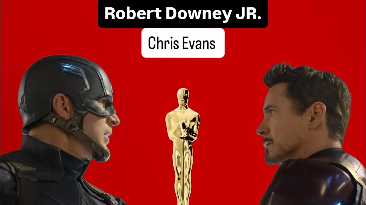 Robert Downey Jr and Chris Evans in the Oscars 2026 #avengers #ironman #captainamerica 