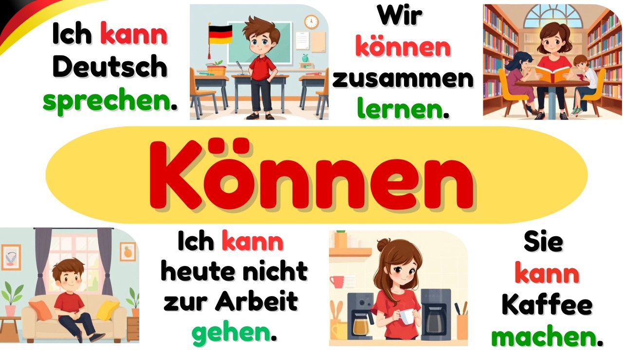 Können im Alltag benutzen 🗣️ | Deutsch sprechen lernen A1–A2 📚😊