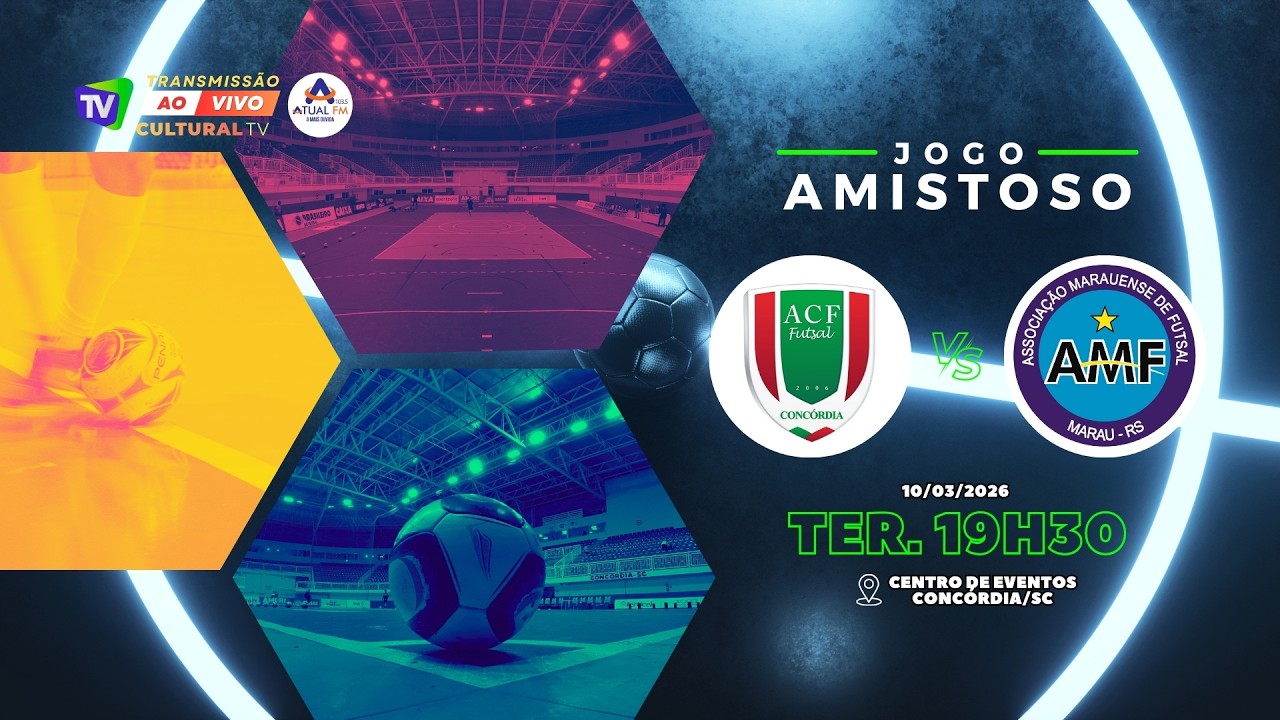JOGO AMISTOSO - ACF CONCÓRDIA vs MARAU FUTSAL