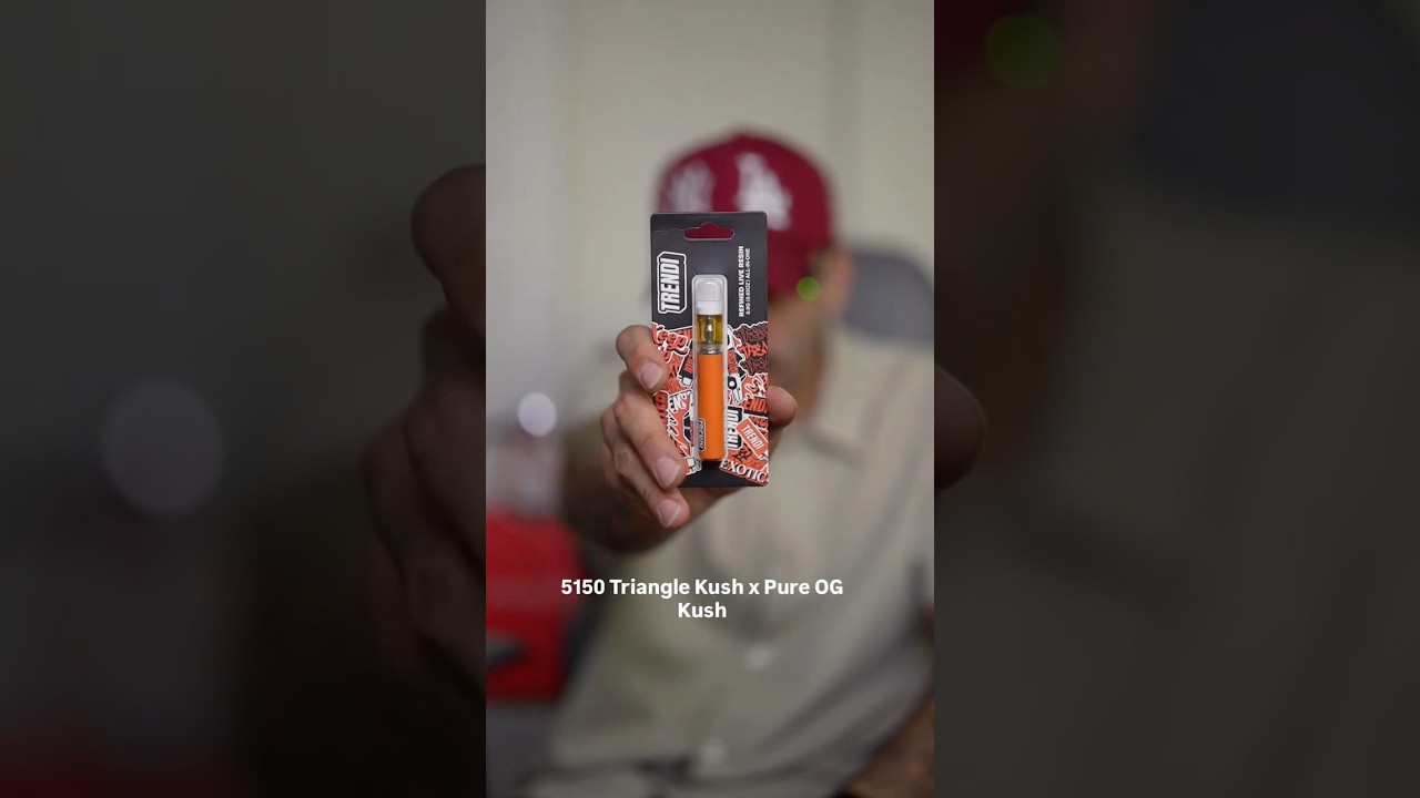 TRENDI 5150 TRIANGLE KUSH X PURE OG KUSH (REFINED LR VAPE CART) 🔞💨@shopMedizin @planet13.lv