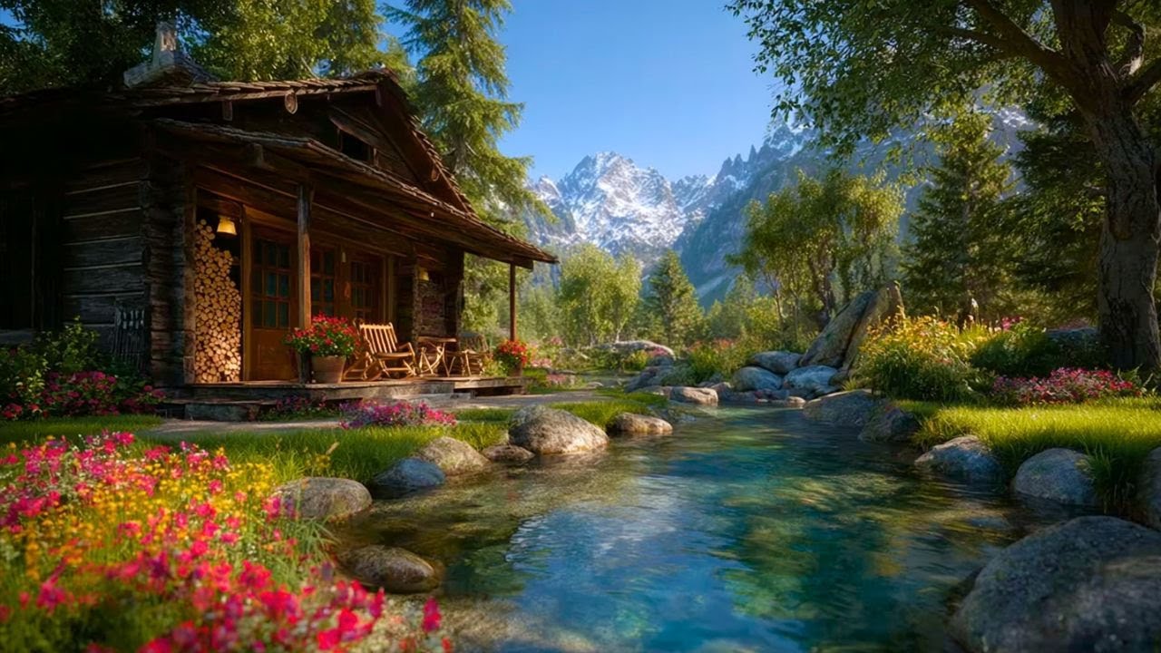 Countryside Serenity 🌸 Revive Your Spirit with Soft Birdsong & Stream Sounds on a Peaceful Afternoon