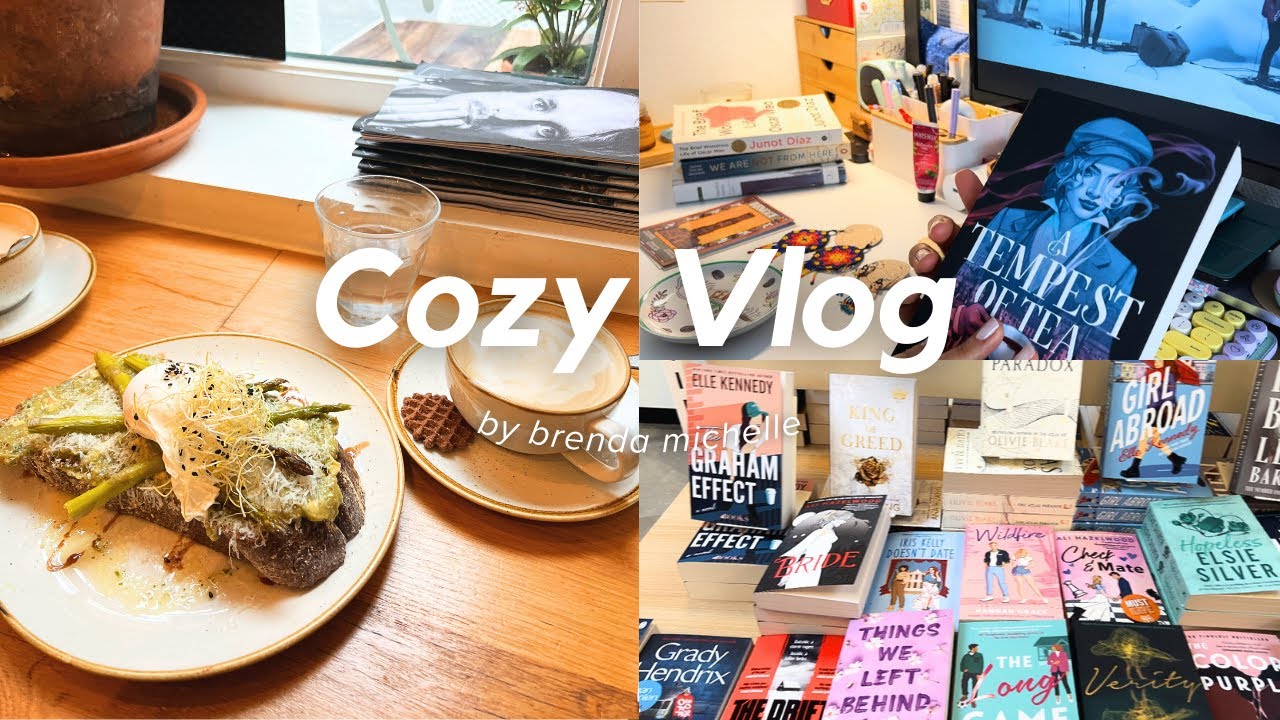 Cozy Vlog ✻ bookshopping, book haul, cute cafes & exploring Brugge | Daily Vlog n.019