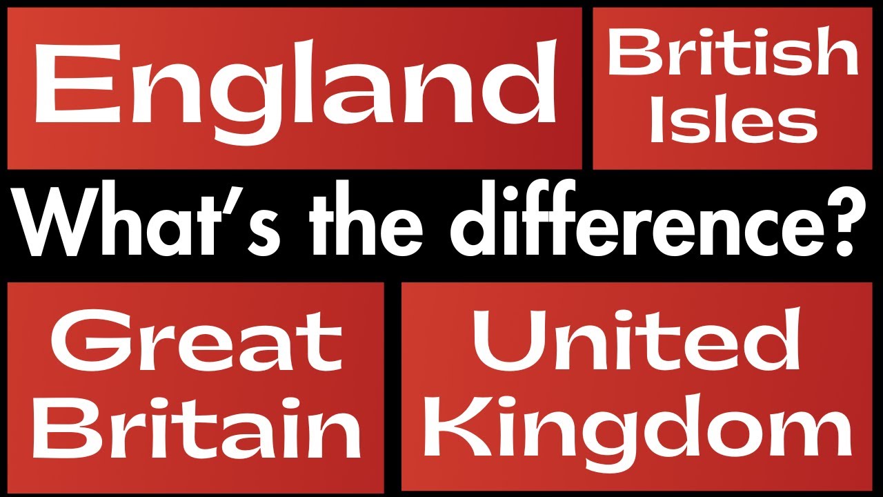 What is the difference between England, the United Kingdom, Great Britain, and the British Isles?