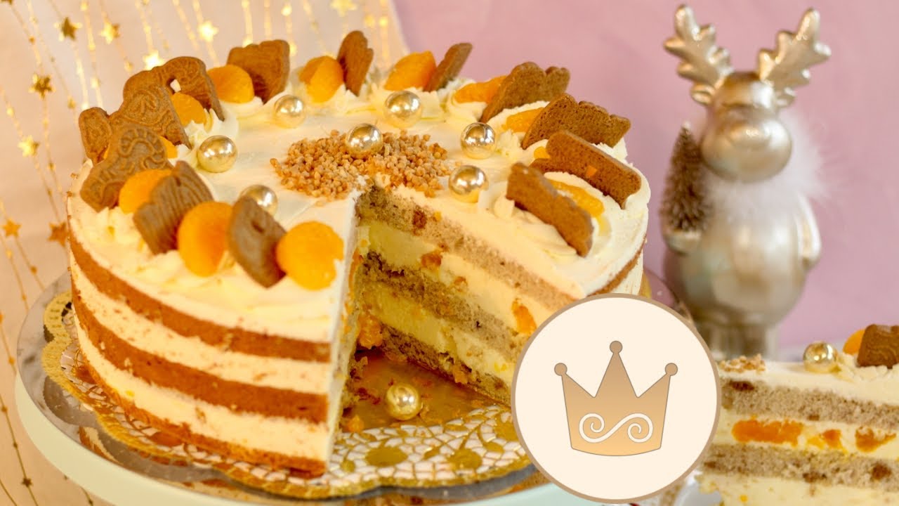 SPEKULATIUSTORTE MIT MANDARINEN-QUARK-CREME! WEIHNACHTSTORTE 2024 💝 REZEPT VON SUGARPRINCESS