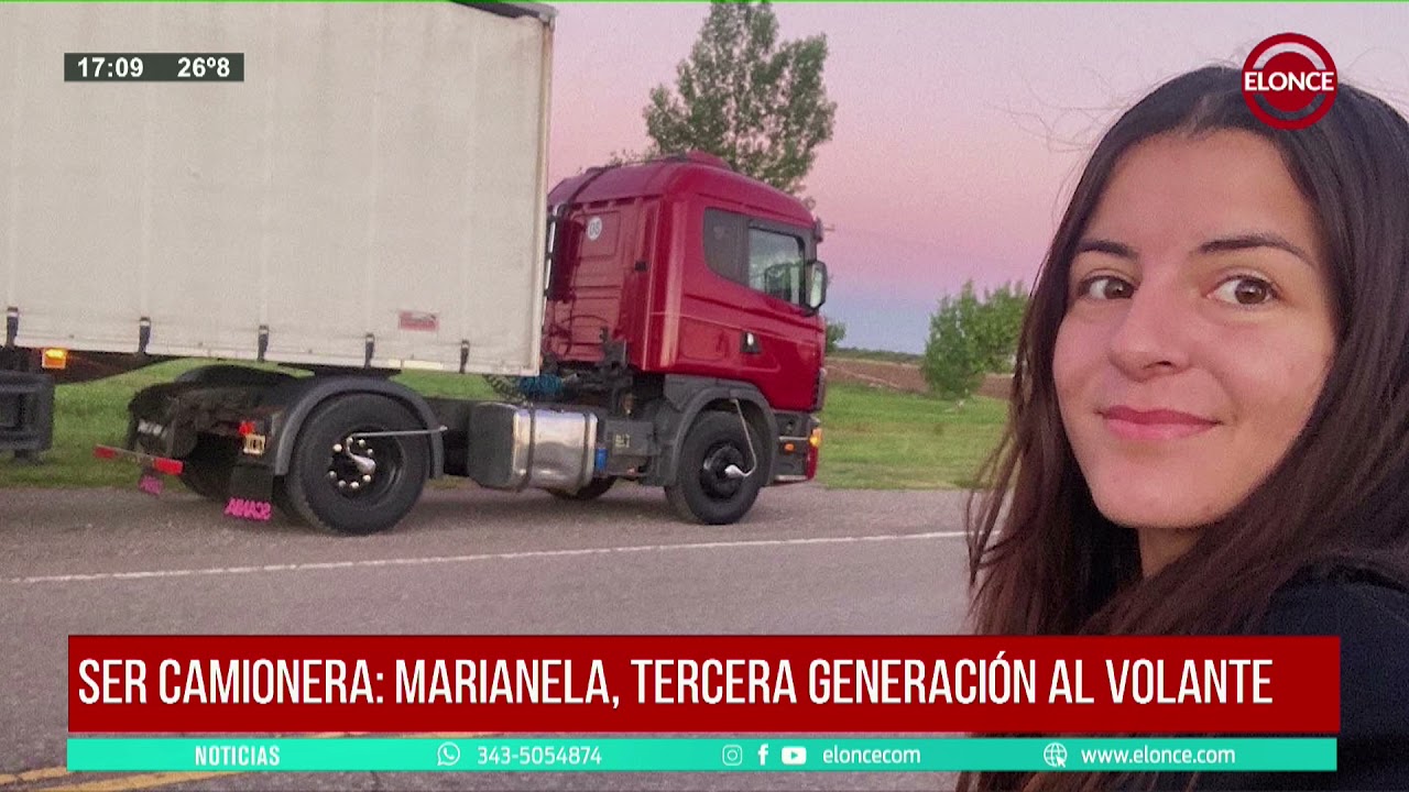 Ser camionera Marianela hizo un alto en la ruta y cuenta su historia