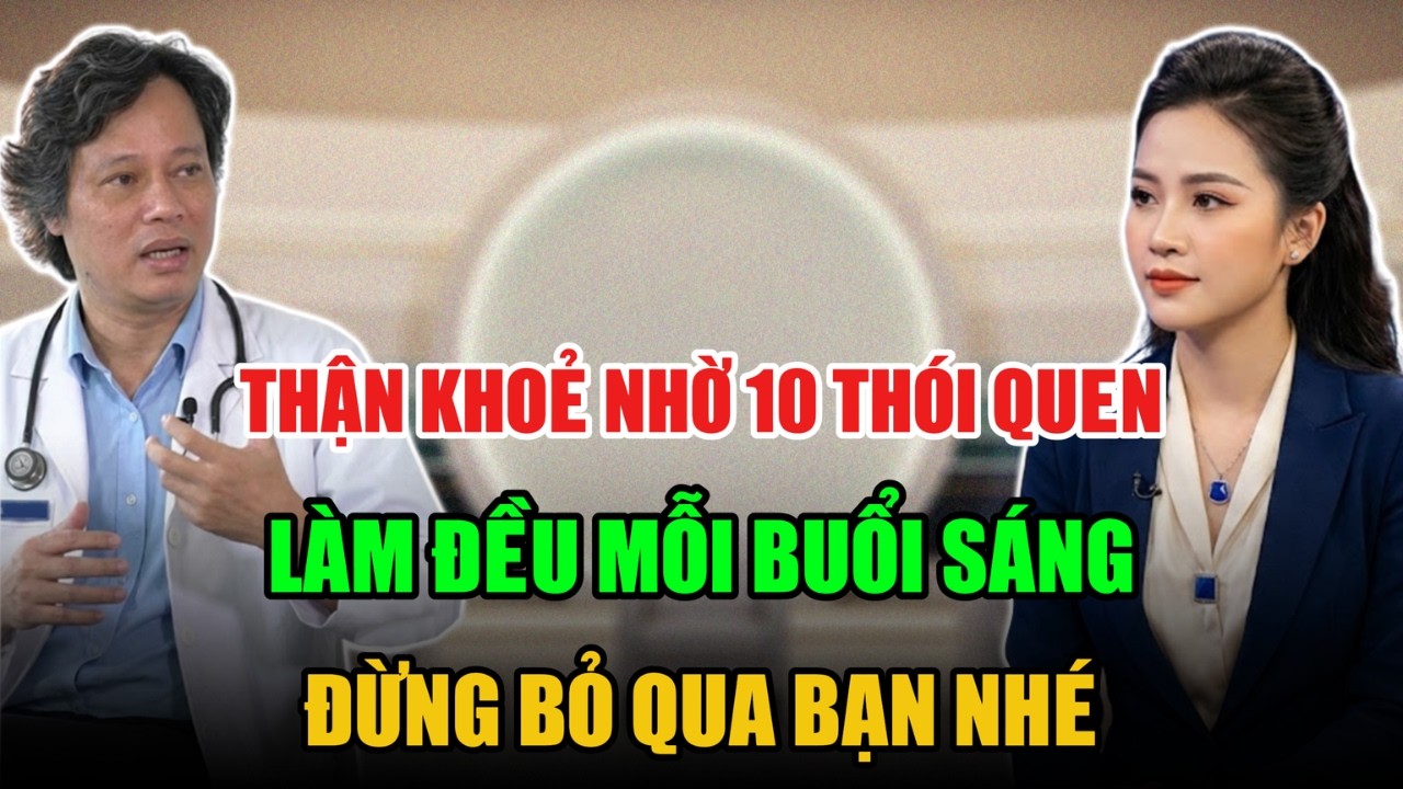 THẬN KHOẺ NHỜ 10 THÓI QUEN LÀM ĐIỀU NÀY LÀM ĐIỀU NÀY MỖI BỐI SÁNG ĐỪNG BỎ QUA