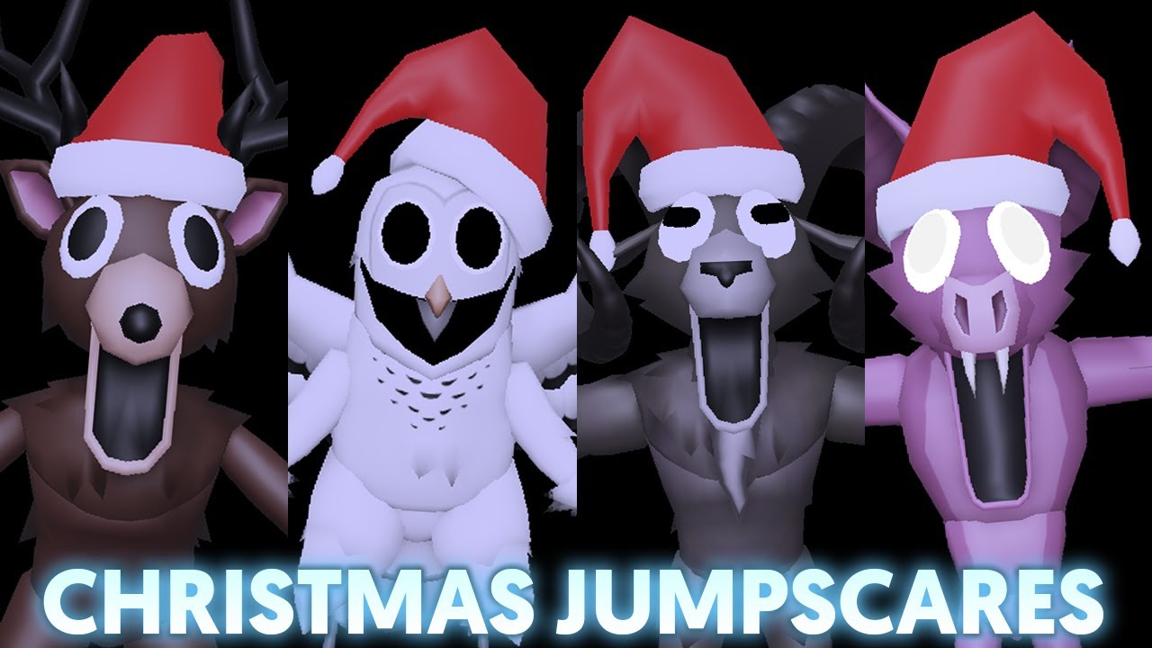Deer VS Owl VS Ram VS Bat (Christmas Jumpscares) - 99 Nights in the Forest [ROBLOX]