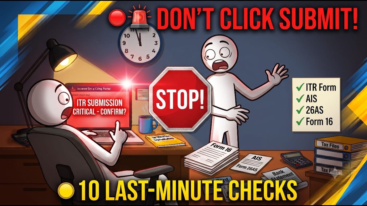 🚨 Last-Minute ITR Filing Checklist 2026 | Don't Click Submit Before These 10 Checks!