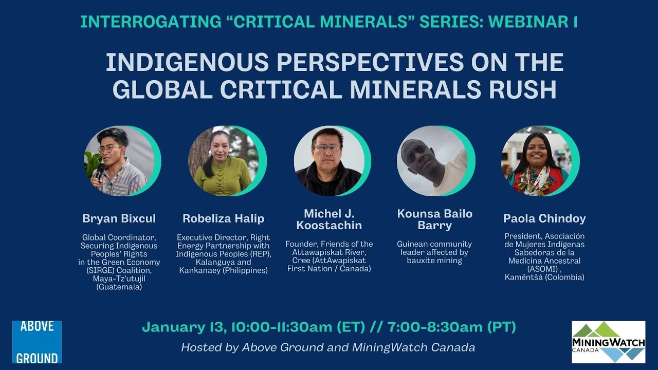 Webinar: Indigenous Perspectives on the Global Critical Minerals Rush