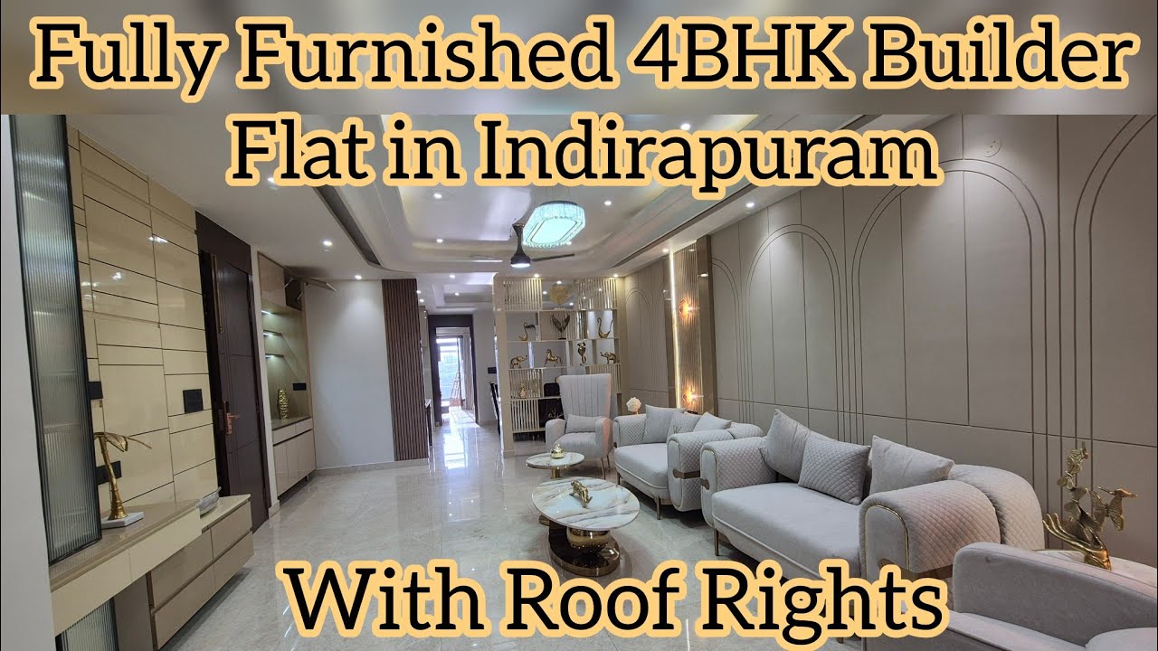 4 bhk fully furnished flat for sale in indirapuram|| 4bhk घर का सारा सामान फ्री मिलेगा||