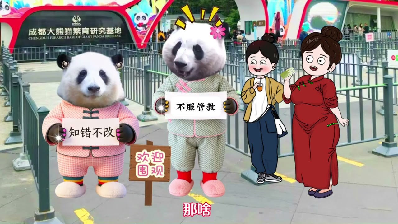 《花花小剧场》 做美甲有风险，润玥艾玖要谨慎啊🤣#来这吸熊猫 #大熊猫和花 #大熊猫和花和叶 #熊猫花花 #大熊猫