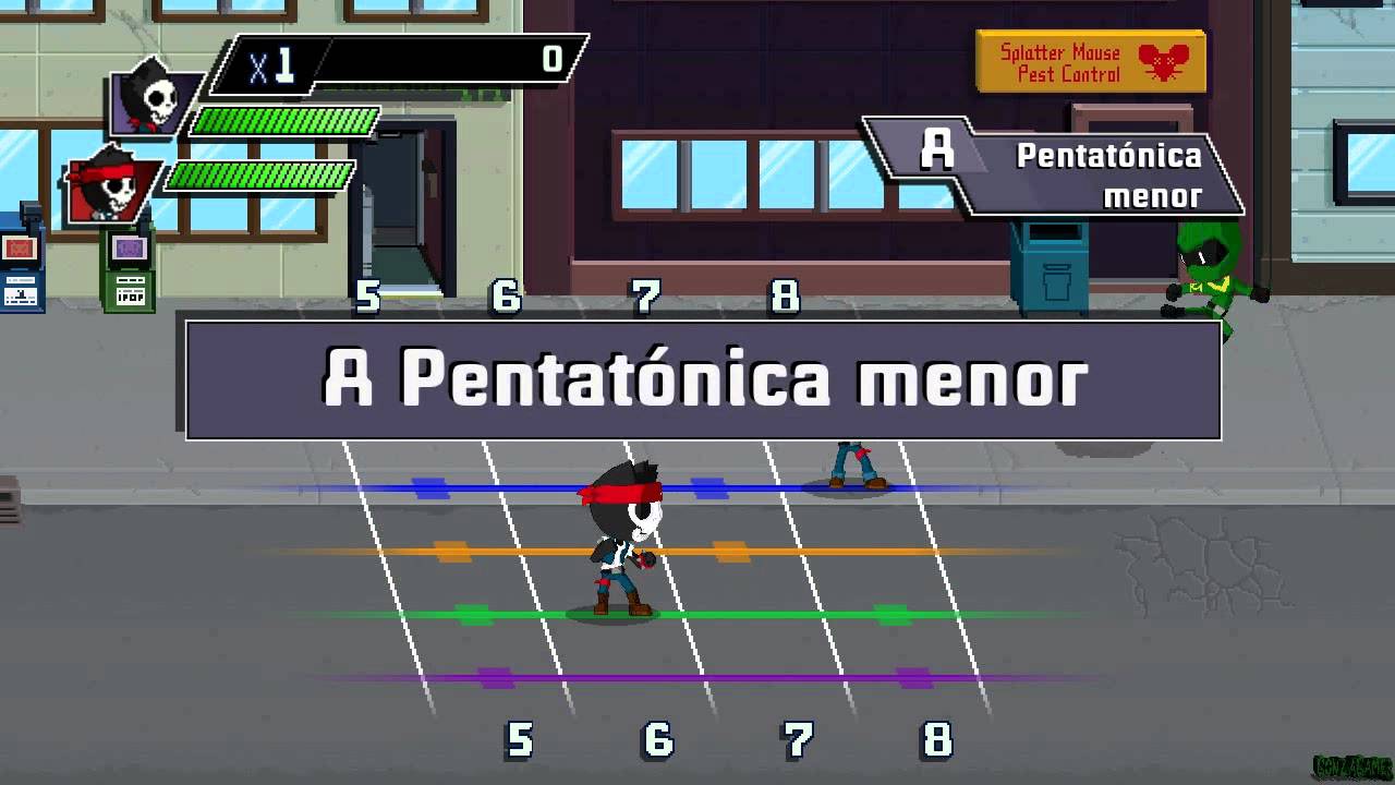 Rocksmith 2014 gameplay #4 Guitarcade (Ninja Slide N) (Scale Warriors) en español
