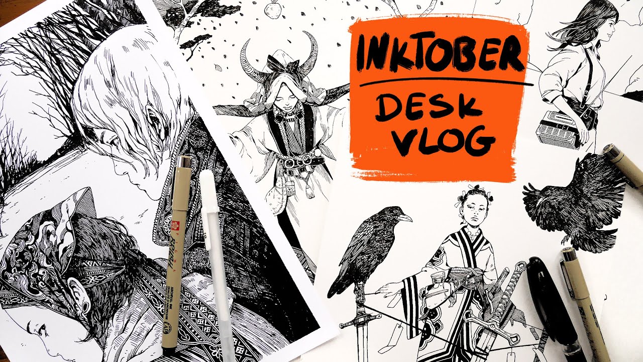 Desk vlog // Inktober2020